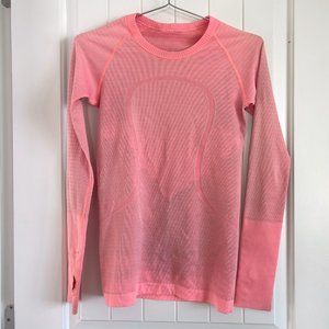 Lululemon Swiftly Tech Long-Sleeve T-Shirt, Flashlight, *Stained*
